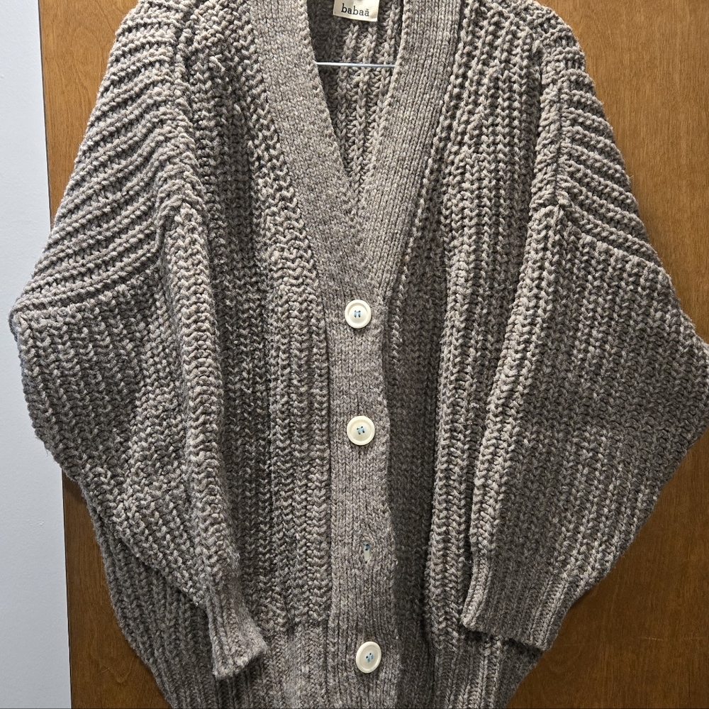 Babaa Cardigan No19 In Dark Mist